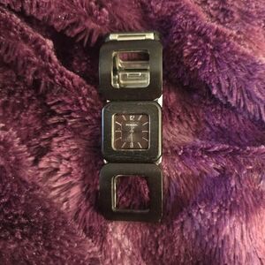 Fossil Watch #ES-1653 Good Condition Wood With Stainless Steel